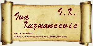 Iva Kuzmančević vizit kartica